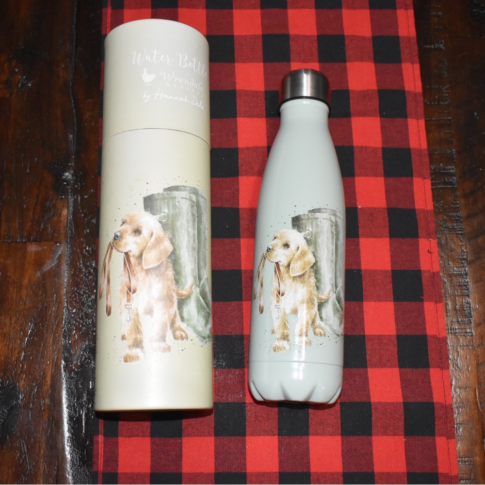 Dog Print Water Bottle